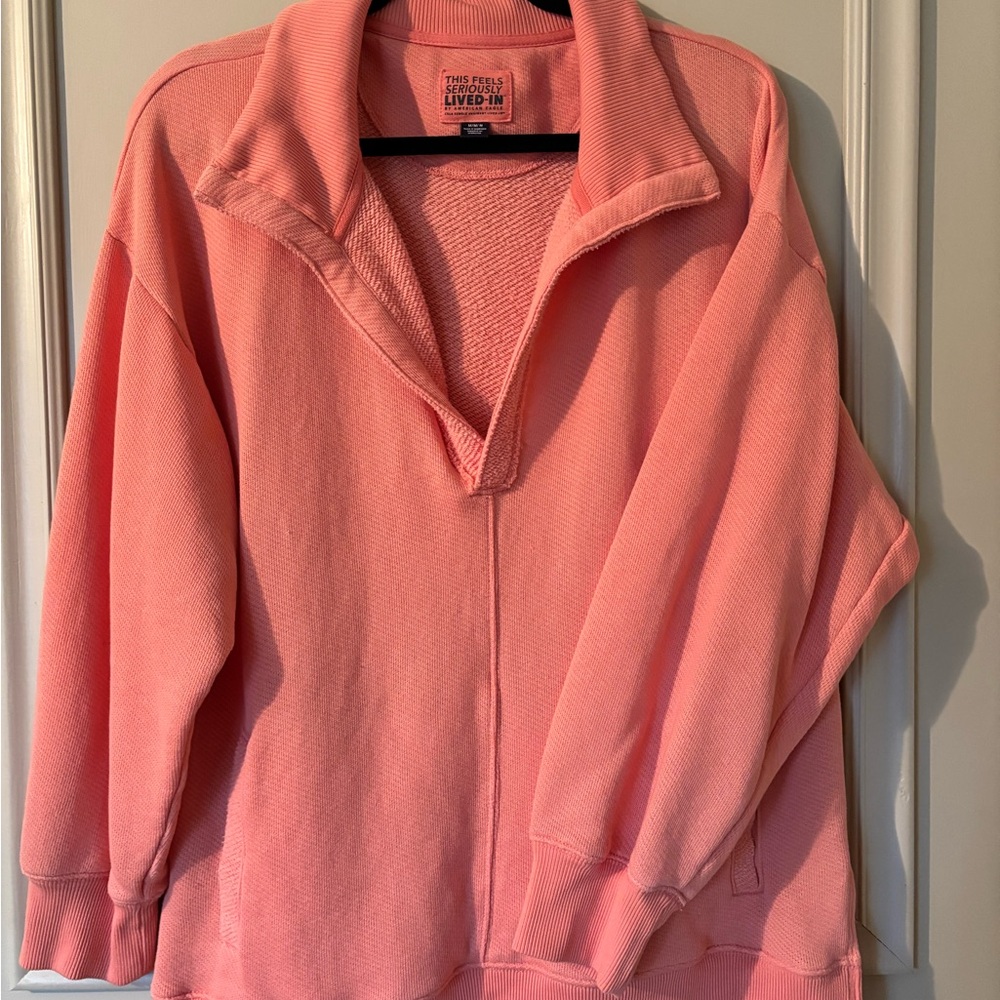 Ae Coral/Peach Pullover